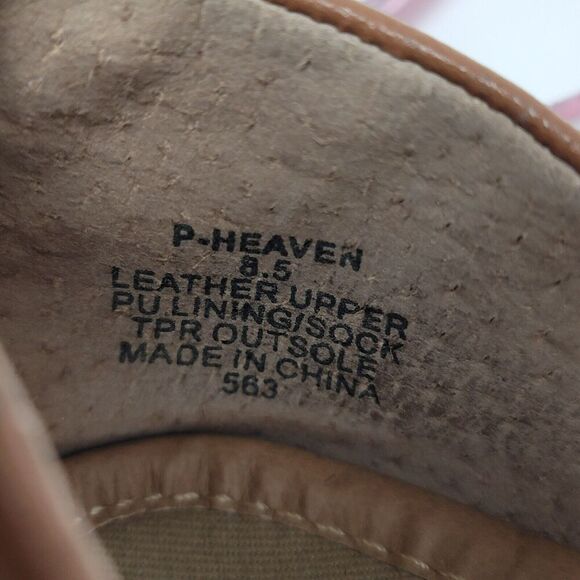 Steven Madden P-Heaven Womens Brown Solid Leather Slip On Ballet Flats Size 8.5 - Picture 7 of 11